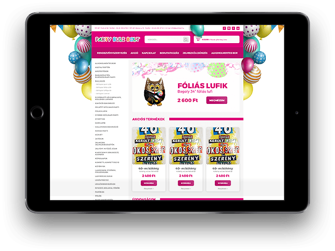 Webshop készítés